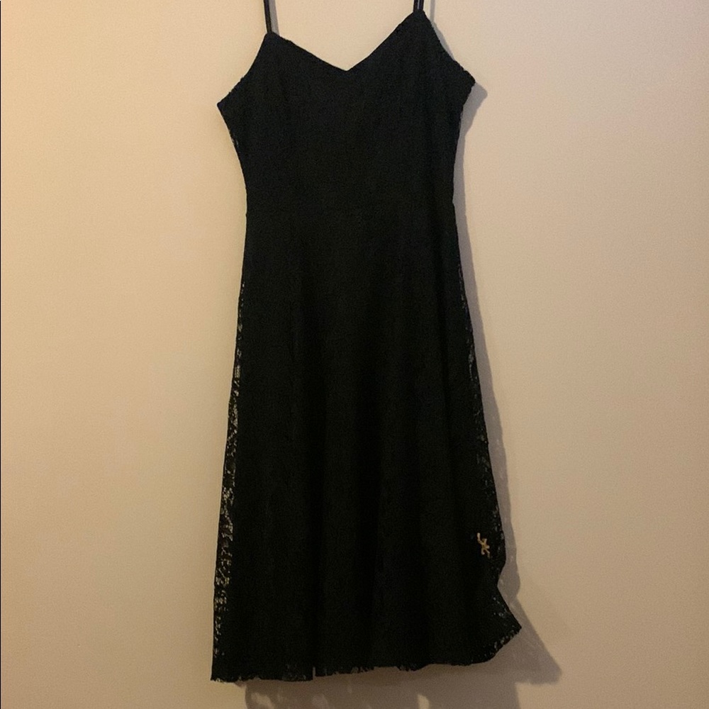 Elegant Black Lace Dress